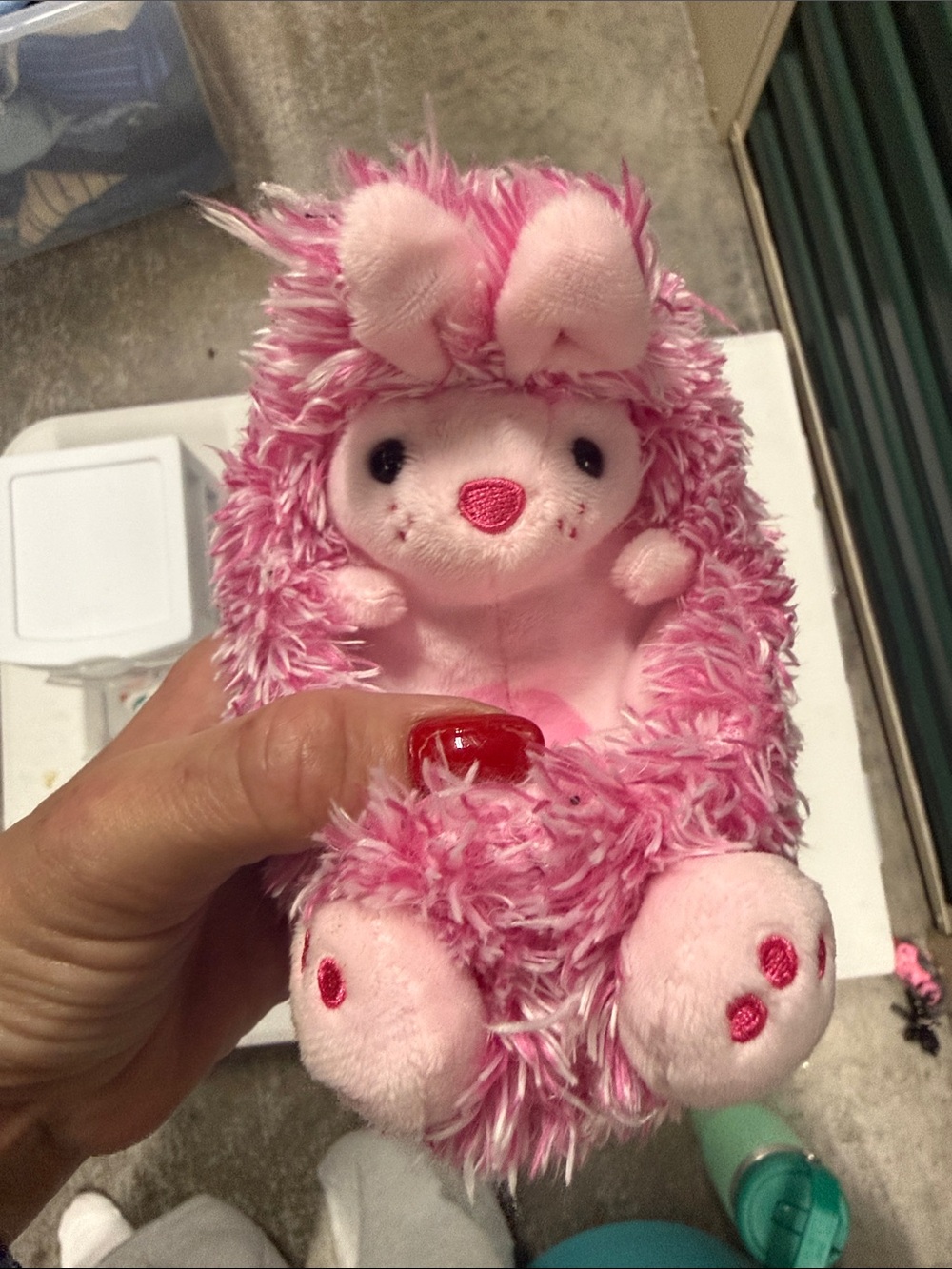 Plush Pink Hedgehog Small Pet Toy - Soft Comfort Buddy